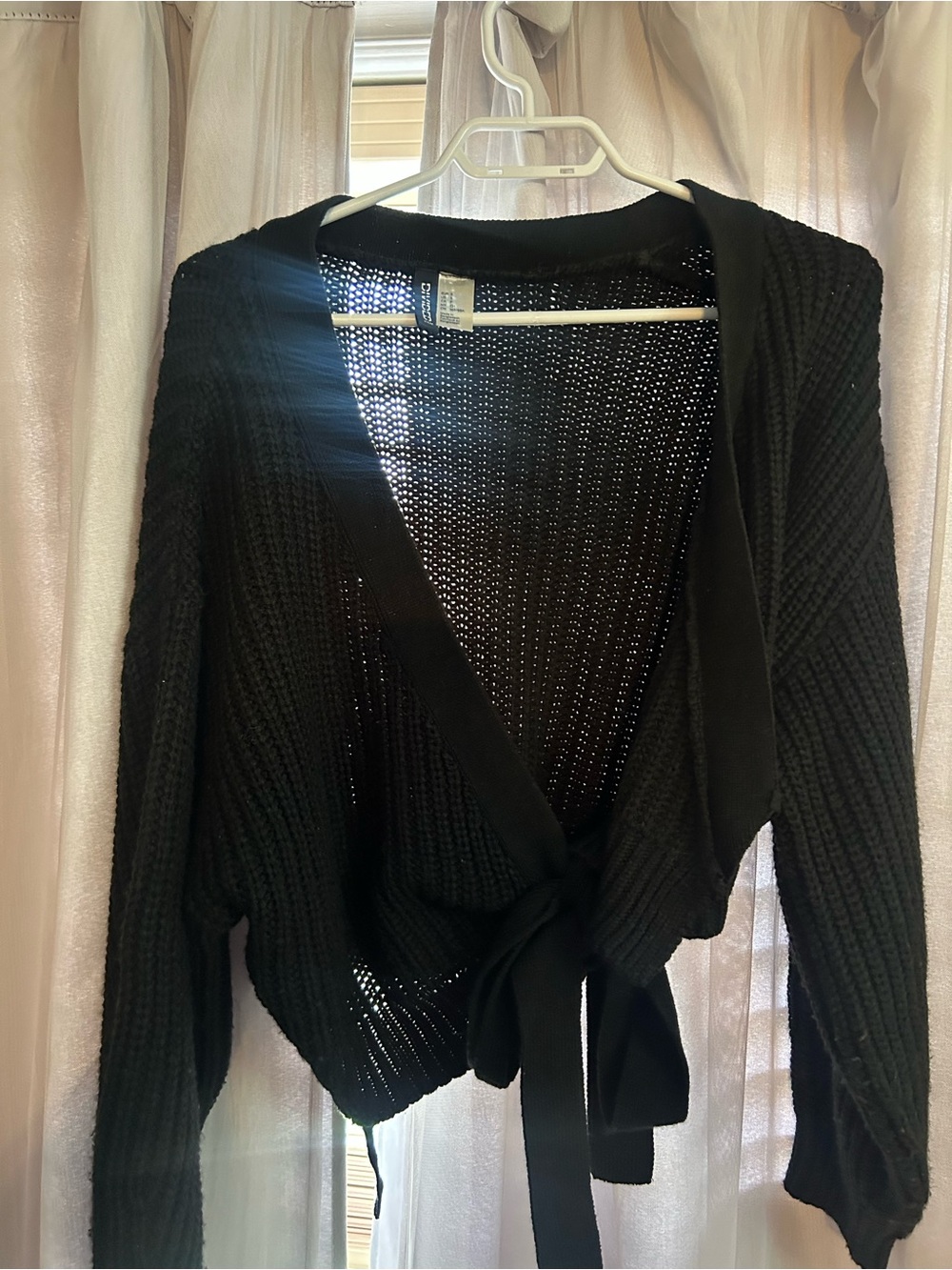 H&M wrap knit sweater